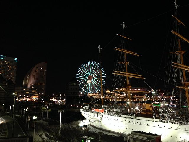 iPhone5cで撮影した横浜の夜景