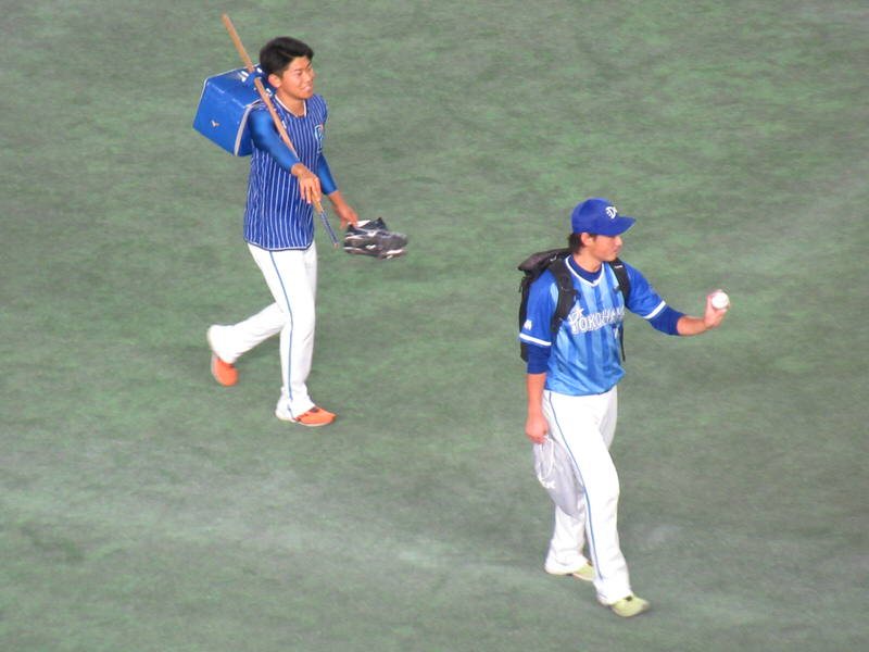 砂田投手と今永投手：東京ドーム
